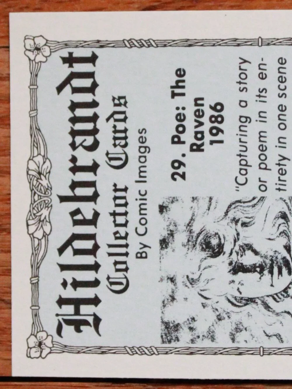 Vintage Greg Hilderbrandt (w/ Comic Images) 1992 Trading Card
